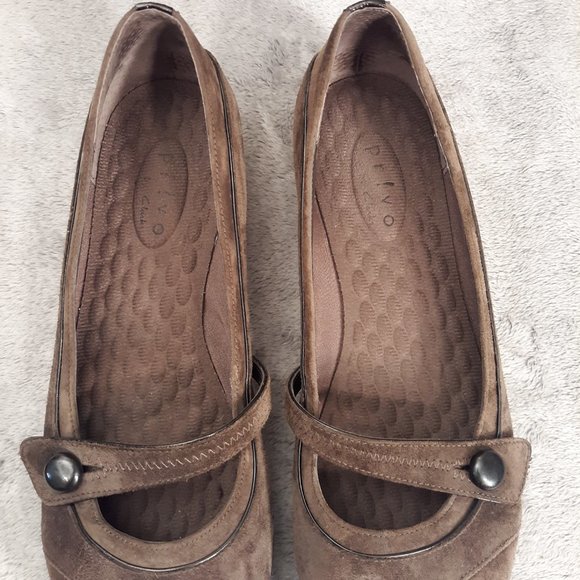 COPY - Privo By Clarks 75587 Brown Black Mary Jane Flats - Picture 8 of 8